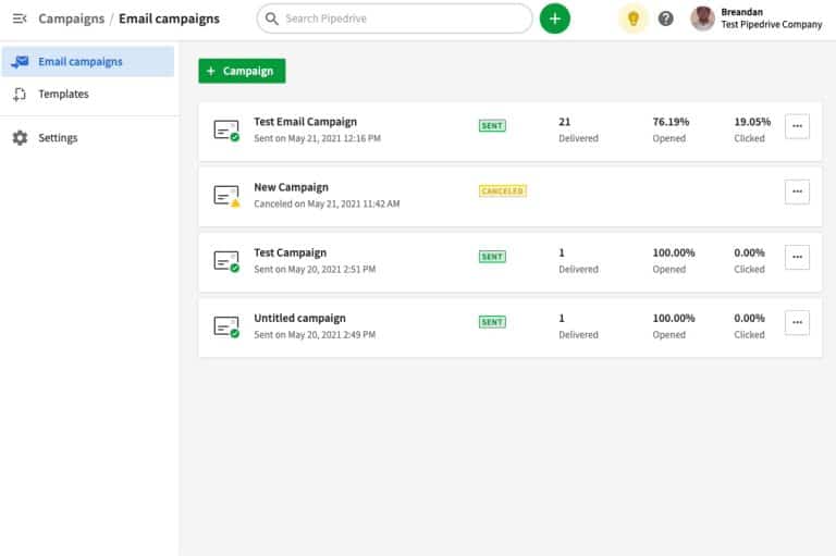 pipedrive hỗ trợ chiến dịch email marketing