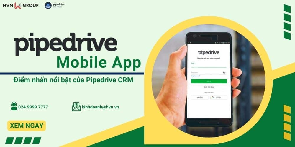 pipedrive mobile app điểm nhấn nổi bật của pipedrive crm